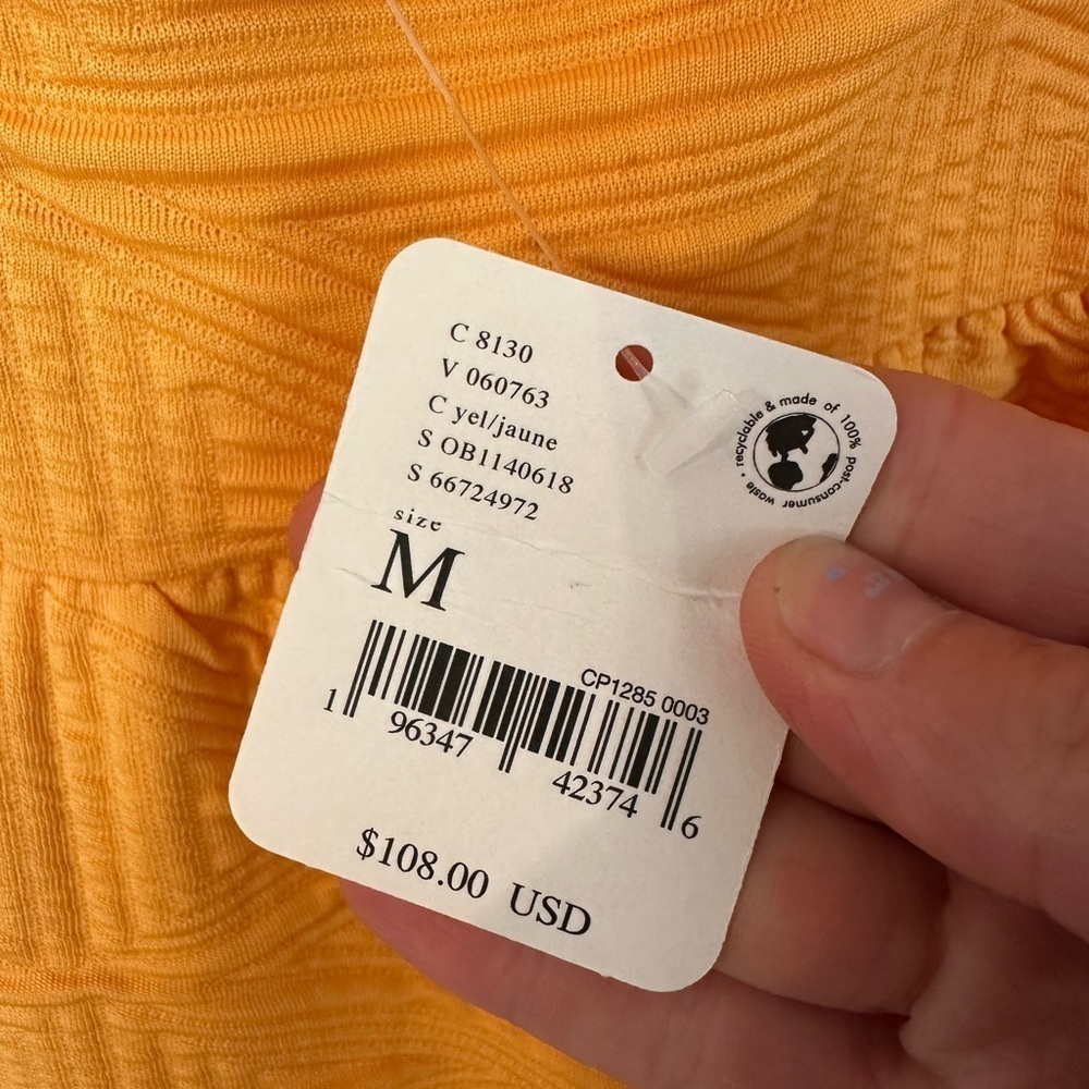 NWT Free People Violet Mini Dress in Carrot Ginger Women’s Size Medium - Picture 7 of 10
